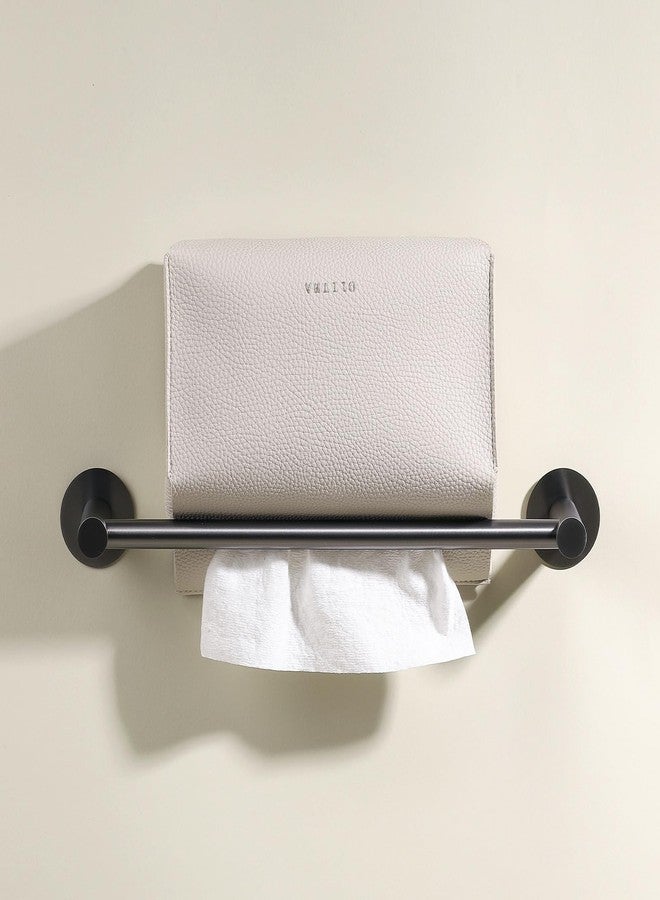 OLETHA Hand Towel Box Cover Compatible with Kleenex Disposable Paper Hand Towels - Bottom Covered & 3-Way Mounting Design - Aesthetic Bathroom Decor Accessories - Light Taupe - Image 3