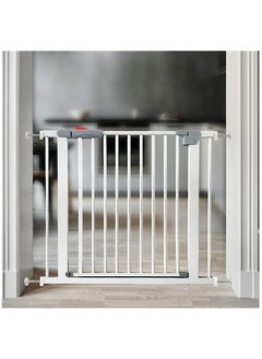 EMZJ Safety Baby Gate, Extra Wide Child Gate, Including 14cm, 35cm Extension Rack Easy Walk Thru Durability Dog Gate for Stairs, Doorways  - Image 4