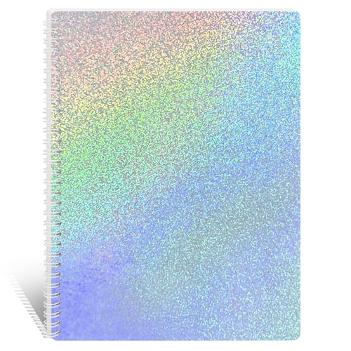 DHATMYC Large Reusable Sticker Book Collecting Album 85 x 11 Inch Sticker Storage Organizer Collection Notebook with 40 Sheets Full Size Blank Release Paper and Holographic Cover - Image 1