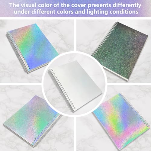 DHATMYC Large Reusable Sticker Book Collecting Album 85 x 11 Inch Sticker Storage Organizer Collection Notebook with 40 Sheets Full Size Blank Release Paper and Holographic Cover - Image 3