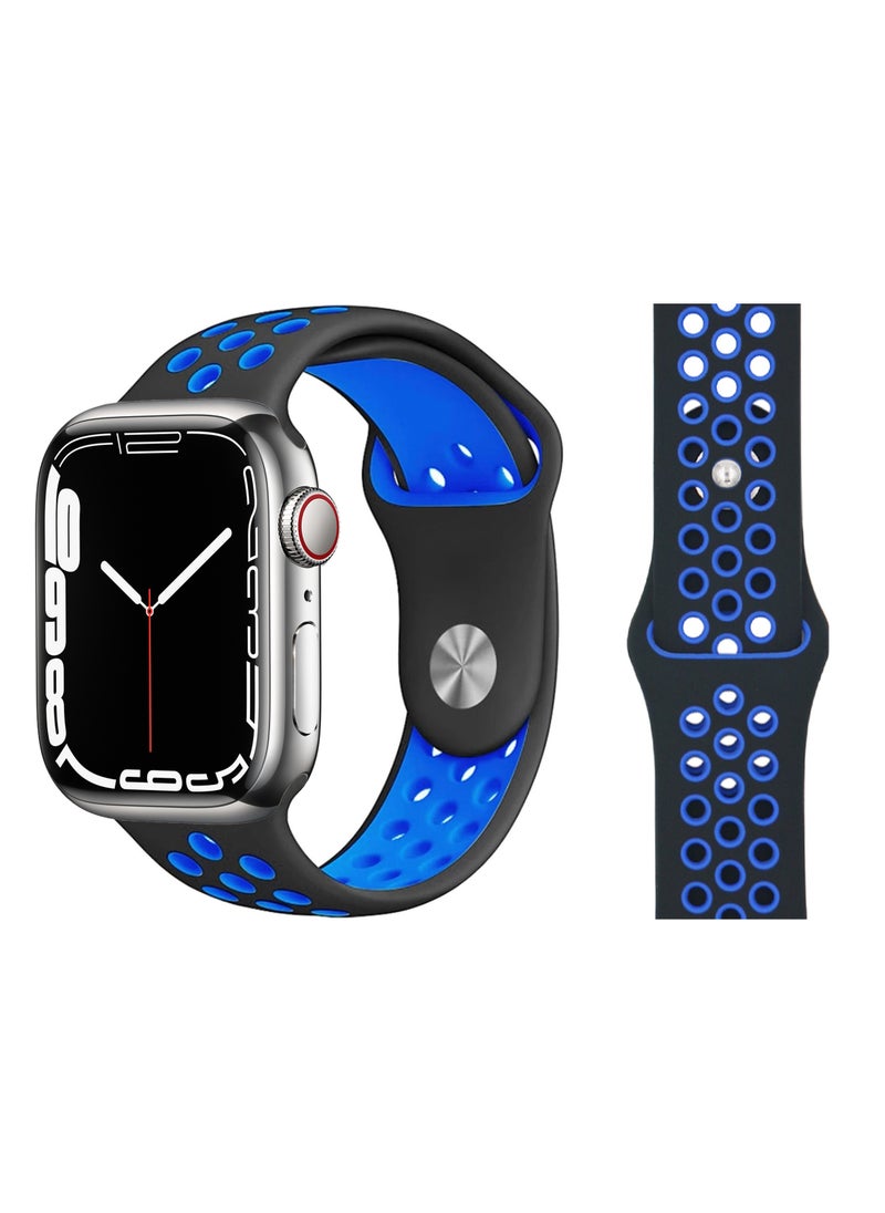 Perfii - 5pcs Watch Bands Replacement for Apple Watch Strap Compatible with Apple Watch 42/41/40/38mm Series 10/9/8/7/6/5/4/SE - Image 1