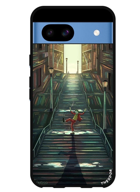 Protective Case Anti Scratch Shock Proof Bumper Cover For Google Pixel 8a Joker on stairs