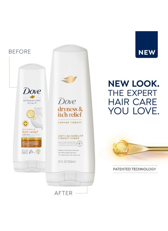 Dove - Dermacare Scalp Anti-Dandruff Conditioner Dryness And Itch Relief Dry And Itchy Scalp With Pyrithione Zinc 12 Fl Oz - Image 1