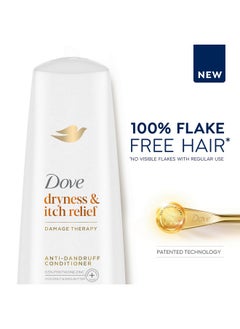 Dove Dermacare Scalp Anti-Dandruff Conditioner Dryness And Itch Relief Dry And Itchy Scalp With Pyrithione Zinc 12 Fl Oz  - Image 2