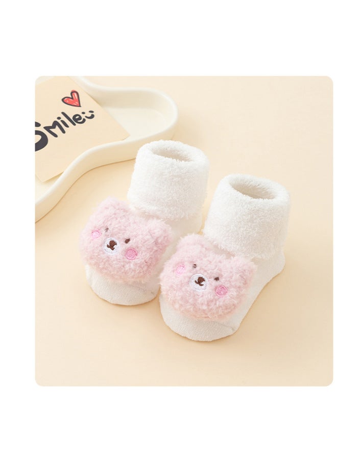 Baby Terry Type A Cotton Autumn And Winter Velvet Thickeneded Non-slip Baby Toddler Floor Socks 3