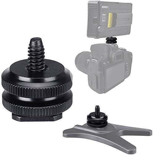SHOPEE 4PCS Hot Shoe Mount Adapter 1/4" Camera Mount Screw Flash Cold Shoe Mount to Tripod Screw Adapter DSLR Camera Rig-4 Packs - Image 5