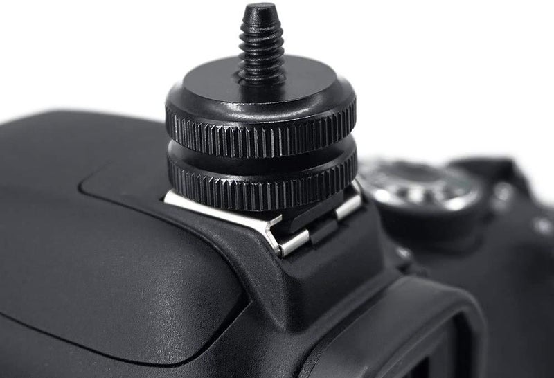 SHOPEE 4PCS Hot Shoe Mount Adapter 1/4" Camera Mount Screw Flash Cold Shoe Mount to Tripod Screw Adapter DSLR Camera Rig-4 Packs - Image 3