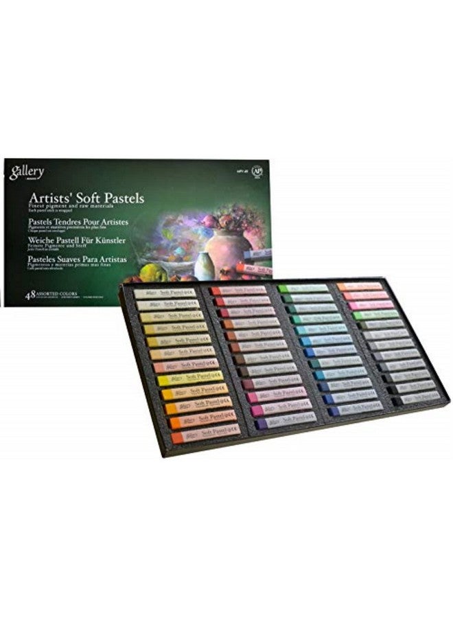 Mungyo Gallery Artists' Soft Pastels - 48 Colors, Black (MPV-48) - Image 1