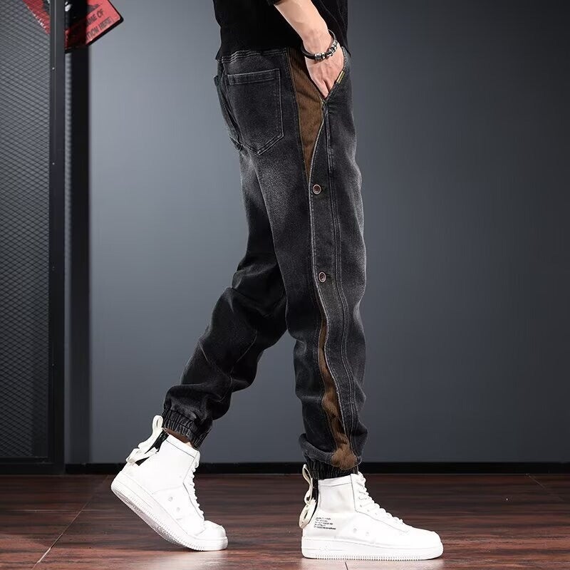 Unisex Classic Denim Jeans Loose Fit Daily Outdoor Wear - Image 1