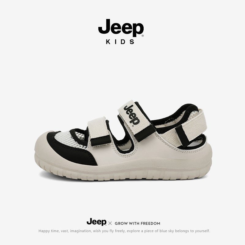 Jeep Boys Outdoor Sandals 2025 Baotou Anti-Collision Children'S Shoes Girls Summer Beach Children'S Shoes - Image 2
