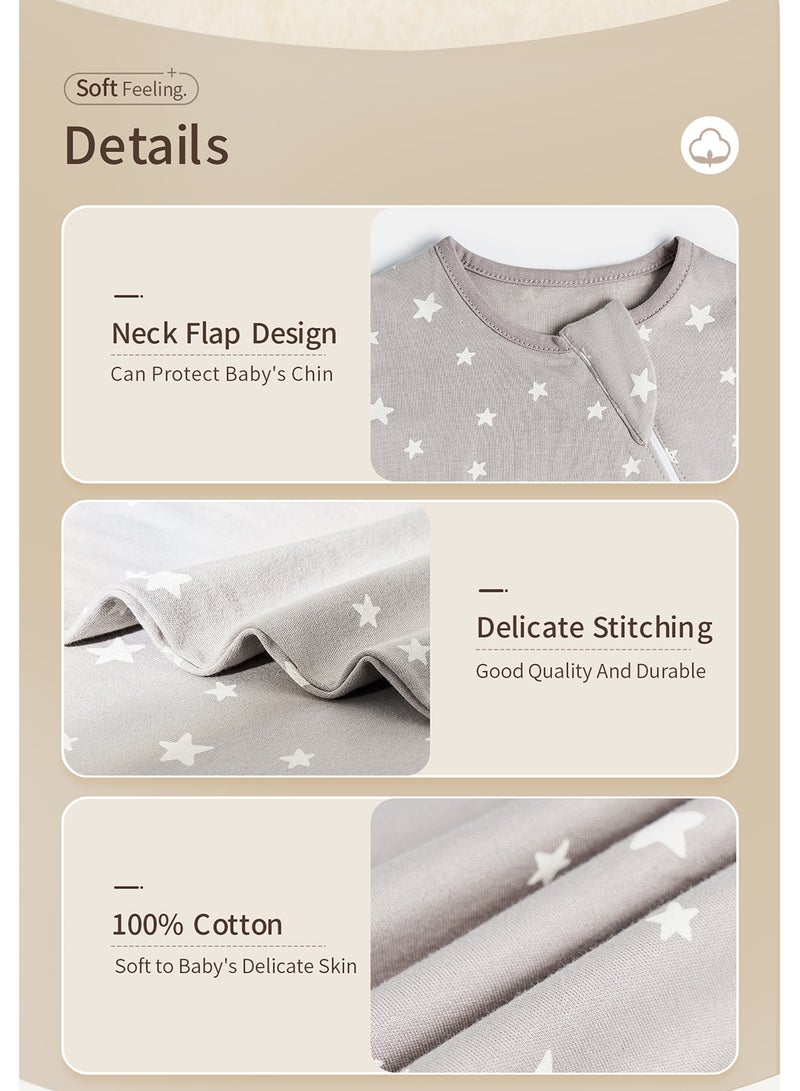 انسولار كيس نوم للاطفال غروباج ، بدلة رومبير للاطفال، تصميم صحي للفخذ، قماش غني بالقطن الناعم - Image 3