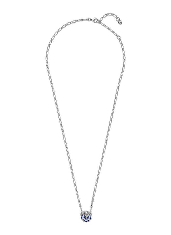 Generic - Women's classic cubic zirconia gold inlaid birthday gift necklace collarbone chain - Image 1