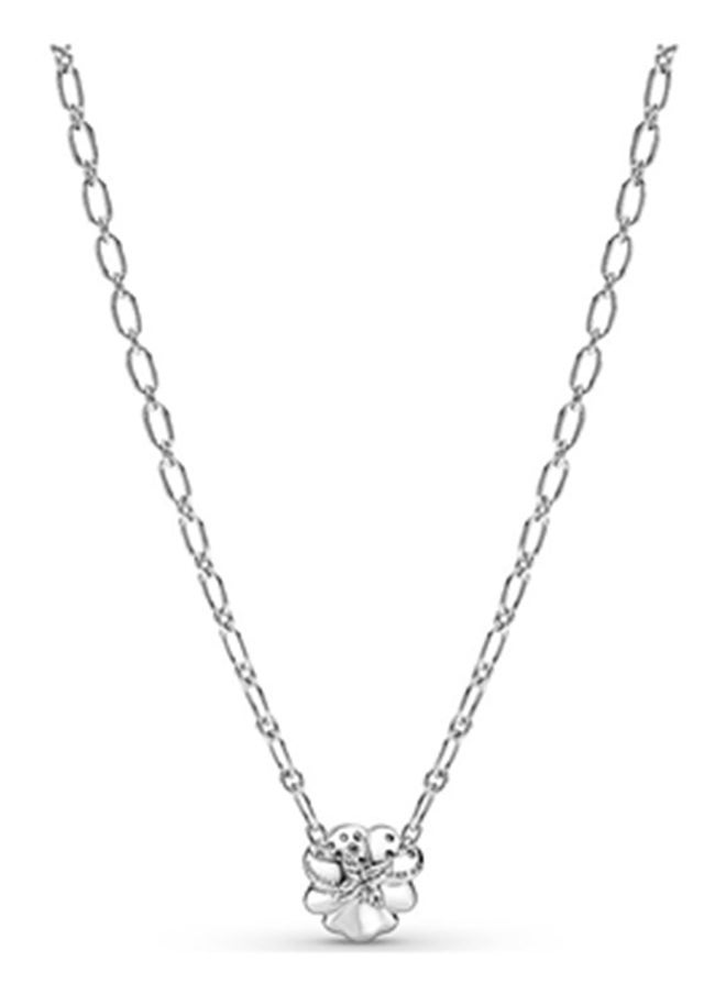 PANDORA - Pandora Blue Pansy Flower Pendant Necklace 390770C01-50 - Image 1