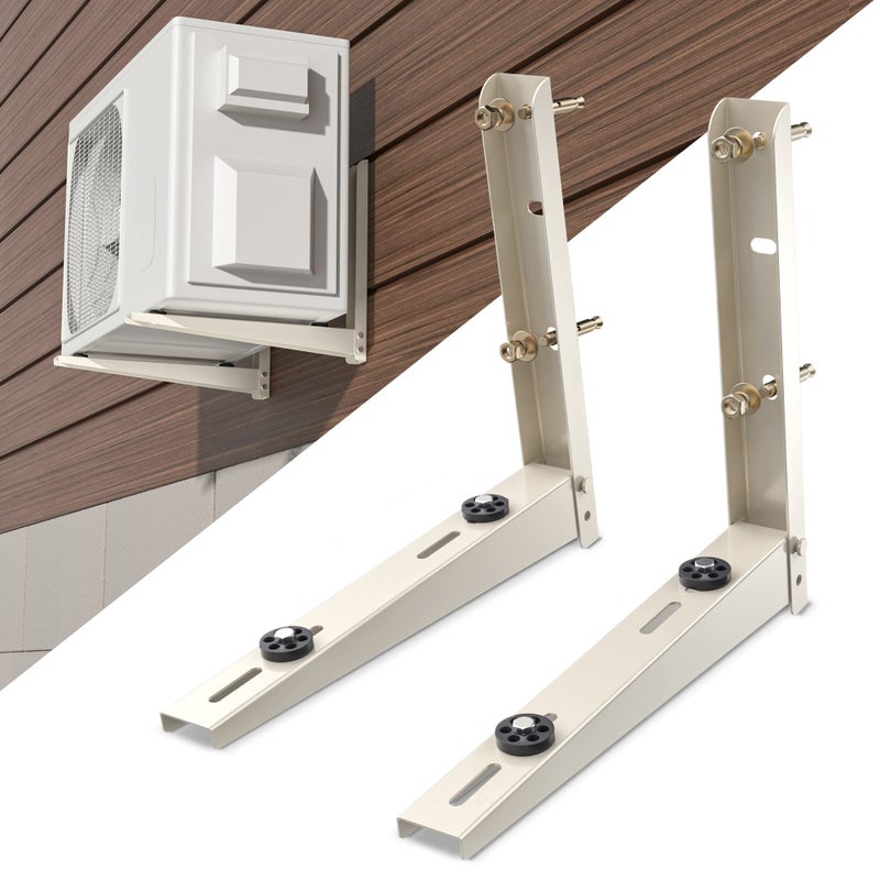 Cestluck Foldable Mini Split Wall Mounting Bracket Condenser Bracket for Mini Split AC 7000 BTU to 12000 BTU