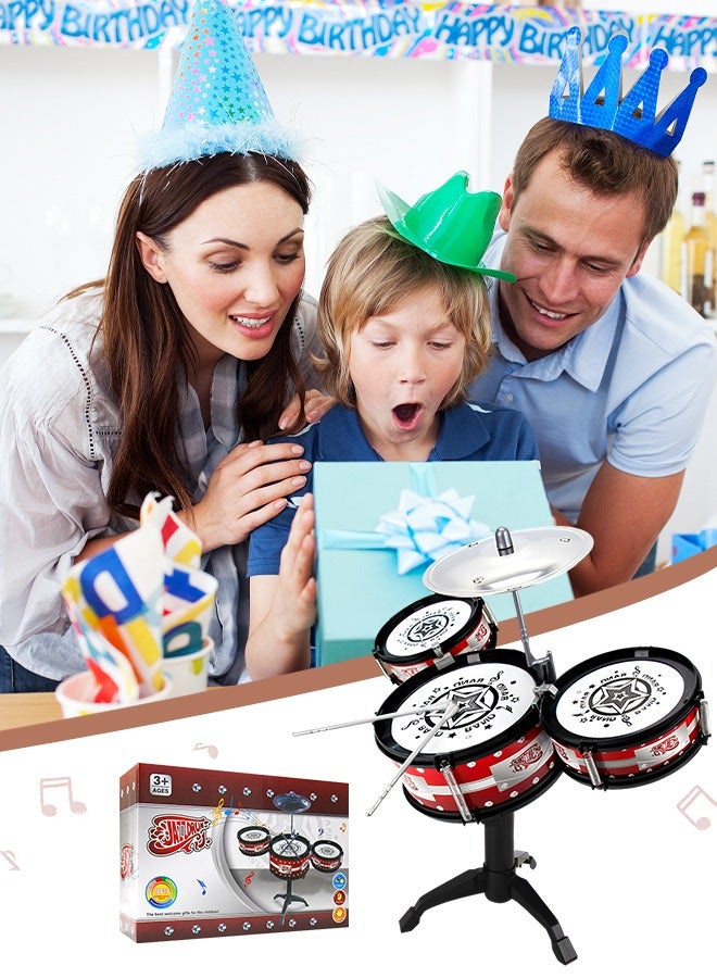 DURKU Kids' Jazz Drum Kit Educational Percussion Musical Instruments Playset - Toddler Toy Set Beats Music - Image 5