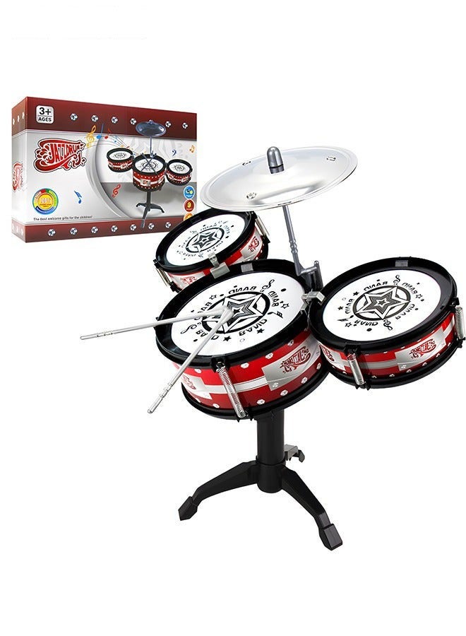 DURKU Kids' Jazz Drum Kit Educational Percussion Musical Instruments Playset - Toddler Toy Set Beats Music - Image 1