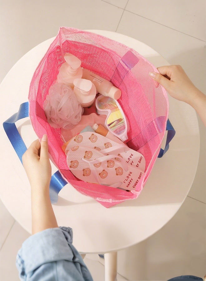 كيدل Extra Large Mesh Beach Tote Bag - Hobo Bags, Gym Bags, Travel Totes, Sandproof Lightweight Organizer for Kids, Swimming, Family, Shopping & Outdoor Use - Image 4