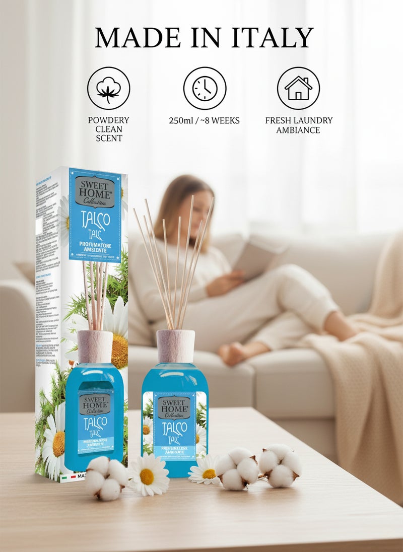 سويت هوم معطر جو سويت هوم أمبينت ٢٥٠ مل - بودرة التلك | بخاخ ناعم وبودري يدوم طويلًا | رائحة بودرة التلك لطيفة للمنزل والمكتب | ينعش الهواء فورًا | مثالي لغرف النوم والمعيشة والحضانة - Image 2