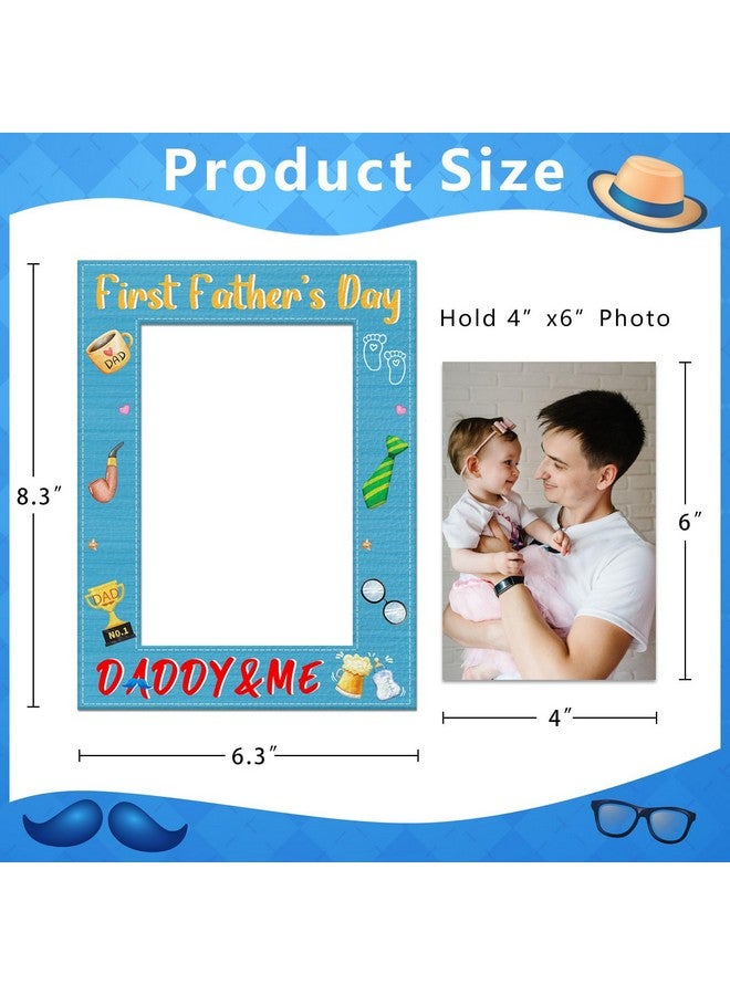 JUESMOS Daddy and Me First Fathers Day Picture Frame 1st Father’s Day Photo Frame Gifts for New Dad Newborn Baby First Time Dad Photo Frames from Daughter Son Baby Nursery Decor - Image 4