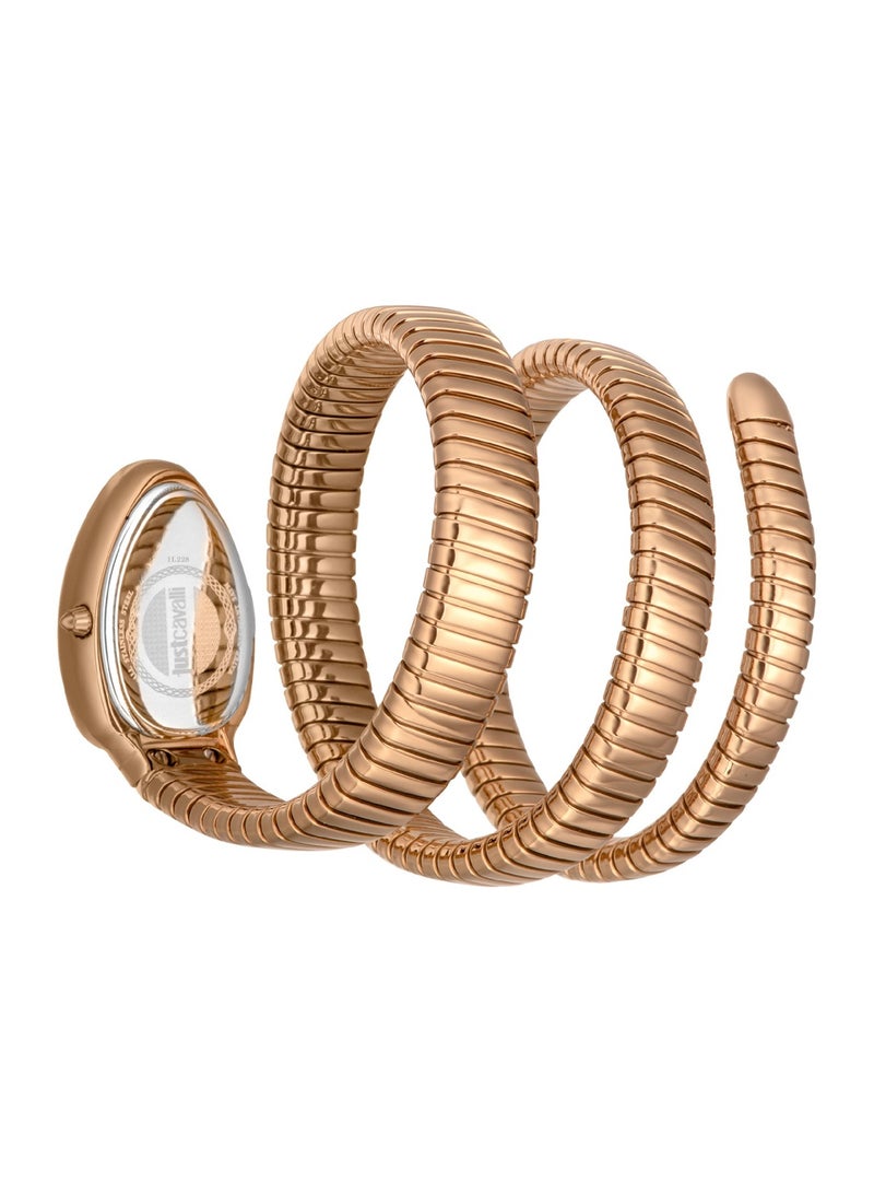 Just Cavalli ساعة يد نسائية كواترز بتوقيع ثعبان غلام إيفو 9 JC1L224M0055 - Image 3