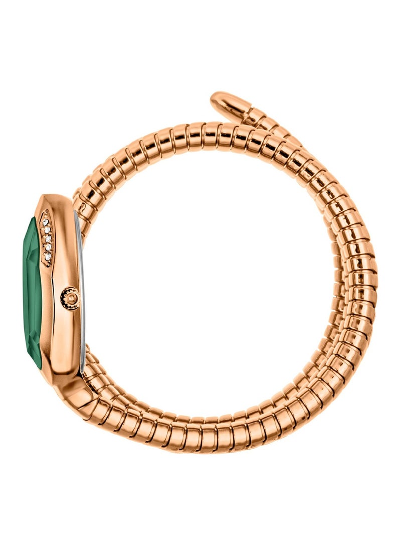 Just Cavalli ساعة يد نسائية كواترز بتوقيع ثعبان غلام إيفو 9 JC1L224M0055 - Image 2