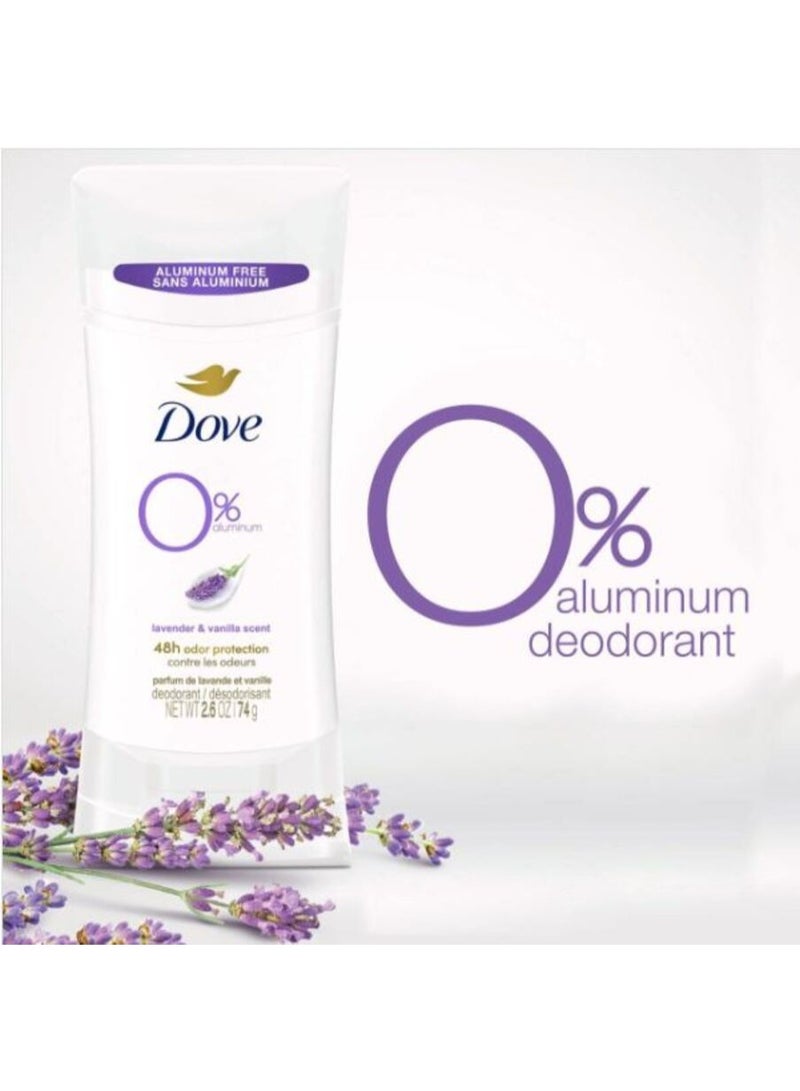 Dove Advanced Care Antiperspirant Stick for Women 48H Sweat And Odour Protection Lavender and Vanilla With Pro-Ceramide Technology 74 G - Image 2
