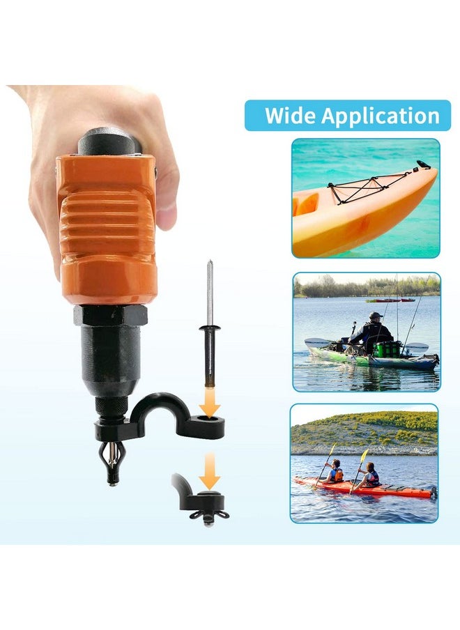 CLIO - Deck Rigging Kit Accessory 19.7 Ft Bungee Cord With Deck Loops Tie Down Pad Eyes And J Hooks And Bungee Cord Hook Screws & Rivets For Kayaks Canoes Boat - Image 1