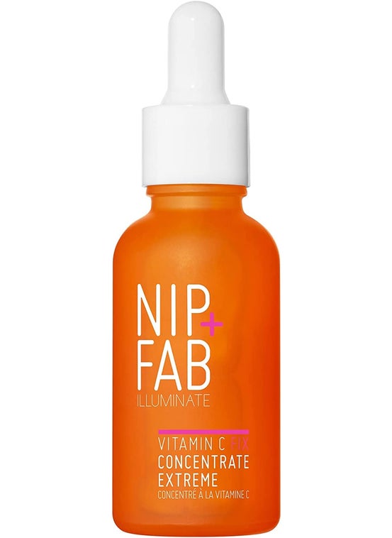 NIP+FAB Nip+Fab Vitamin C Fix Concentrate Extreme 15% 1 fl oz | Face Skin Radiance Booster | 3 Forms of Vitamin C | Ferulic Acid | Skin Protection | Moisturizing Hydrating Antioxidant 