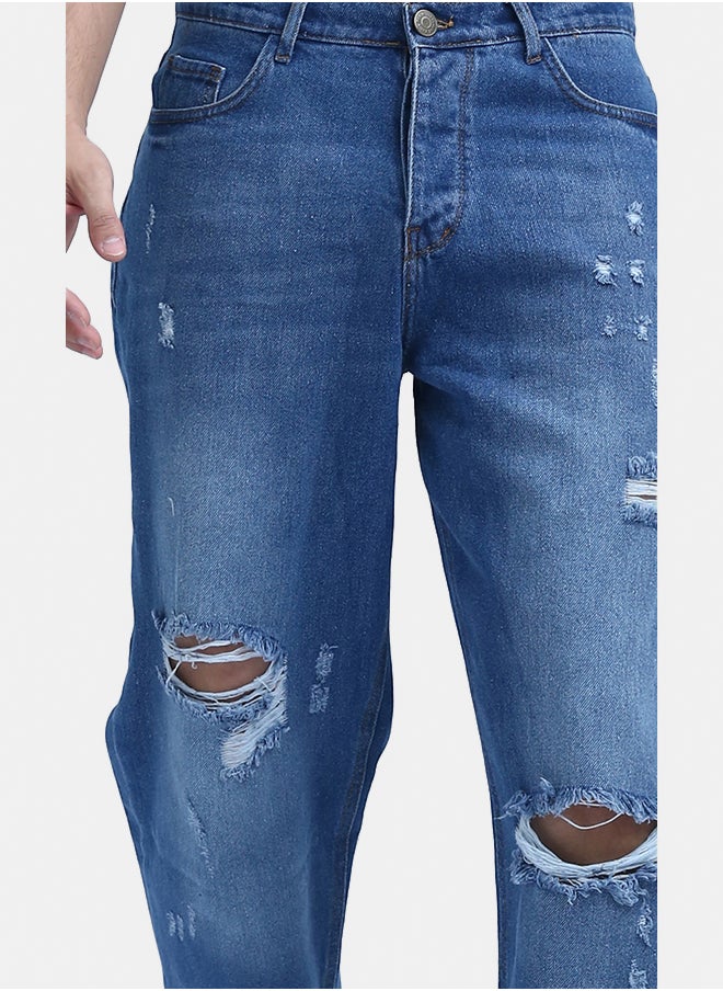 RAVIN Fashionable Cotton Ripped Jeans  - Image 4