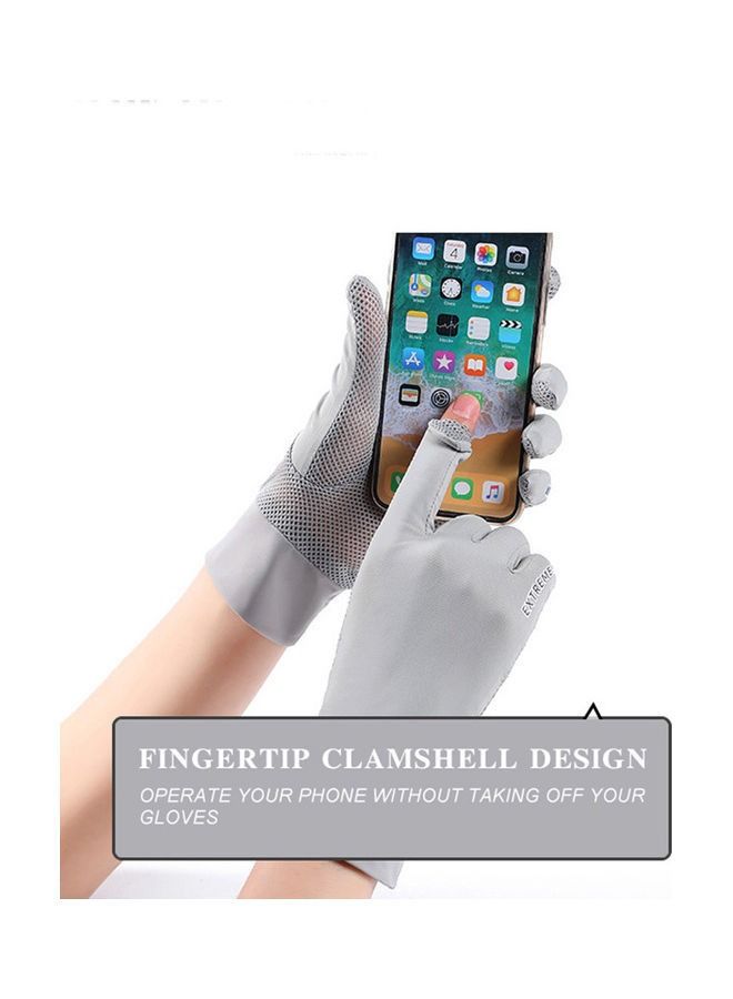 Generic Women's Driving Gloves Grey - Image 3