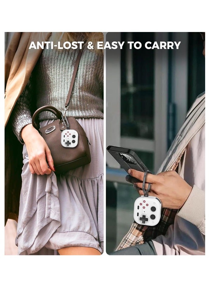 Game Console Design for AirPods 4 Case Cover with Secure Lock Clip Shockproof Full TPU AirPods 4th Generation Protective Skin Cover - Image 5