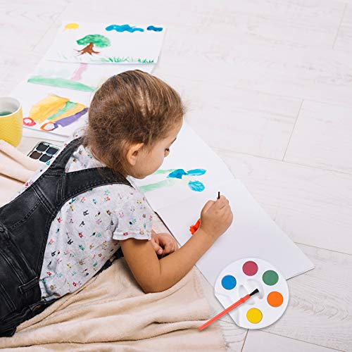 Bedwina Mini Watercolor Kids Paint Set - (Bulk Pack of 12) - 5 Watercolor Paints, Palette Tray and Painting Brush, for Art Party Favors, Kids Prizes and Paint Party Supplies - Image 5