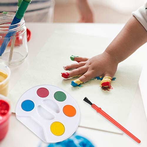 Bedwina Mini Watercolor Kids Paint Set - (Bulk Pack of 12) - 5 Watercolor Paints, Palette Tray and Painting Brush, for Art Party Favors, Kids Prizes and Paint Party Supplies - Image 4