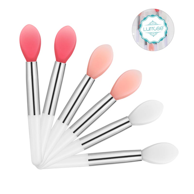 Lurrose 6pcs Silicone Lip Balm Applicator, Small Makeup Applicator for Lip, Lip Brush Applicator - Image 3
