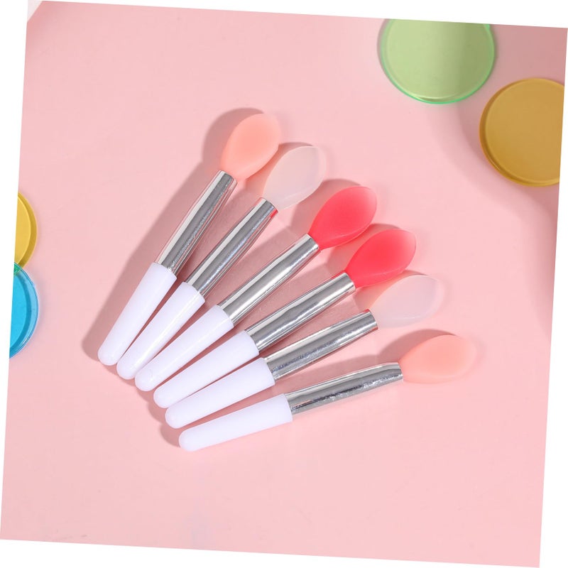 Lurrose 6pcs Silicone Lip Balm Applicator, Small Makeup Applicator for Lip, Lip Brush Applicator - Image 5