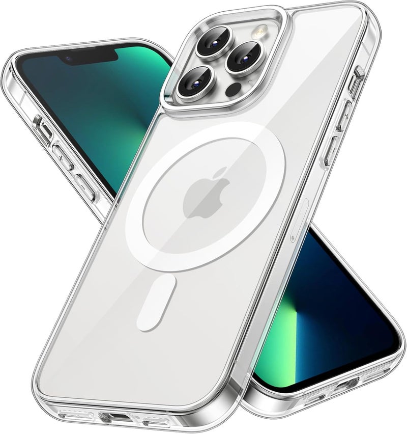 for iPhone 13 - Clear Shockproof Bumper with MagSafe Compatibility - Image 1