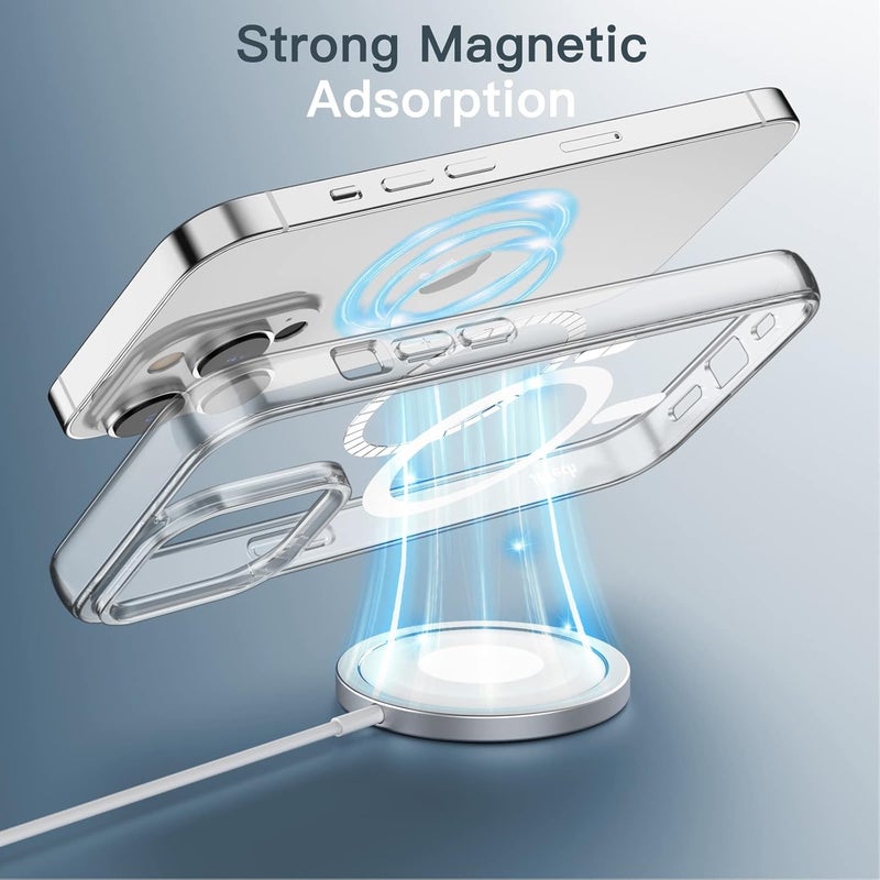 for iPhone 13 - Clear Shockproof Bumper with MagSafe Compatibility - Image 3