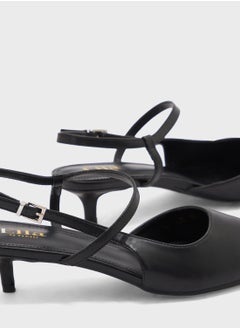 ELLA Pointy Toe Low Heel Strappy Pump  - Image 4