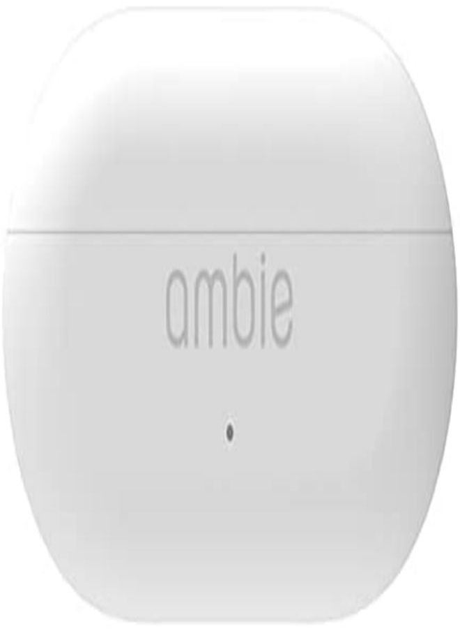 ambie - ambie sound earmuffs AM-TW01/White, listen without bubbles, completely wireless, up to 6 hours of continuous playback, 2 charges from charging case, CVC 8.0 Compatible Mic, QCC4030, SBC, AAC, aptX, ap - Image 1