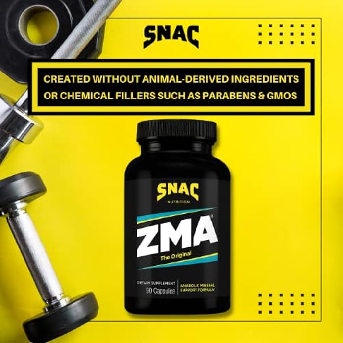SNAC ZMA The Original Recovery & Sleep Supplement, Promotes Muscle Recovery, Immune Support & Restorative Sleep with Zinc, Magnesium & Vitamin B6 (90 Veggie Capsules) - Image 5