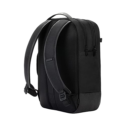 Incase Twill & Leather Backpack - Durable Recycled Twill Travel Backpack for 16-inch Laptop - Compact Carry-On (18 x 13 x 5 in, 17.5L) - Black - Image 5
