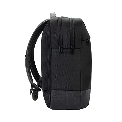 Incase Twill & Leather Backpack - Durable Recycled Twill Travel Backpack for 16-inch Laptop - Compact Carry-On (18 x 13 x 5 in, 17.5L) - Black - Image 2
