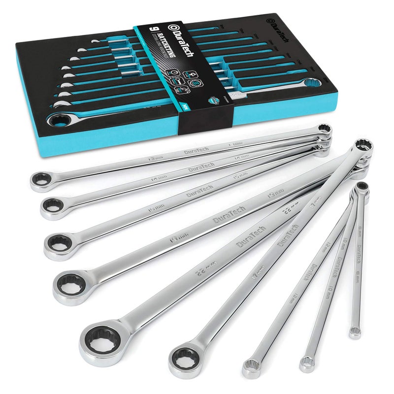 Duratech 21Mm Extra Long Ratcheting Wrench  Metric  Cr-V Steel - Image 1