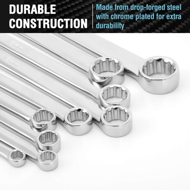 Duratech 21Mm Extra Long Ratcheting Wrench  Metric  Cr-V Steel - Image 5