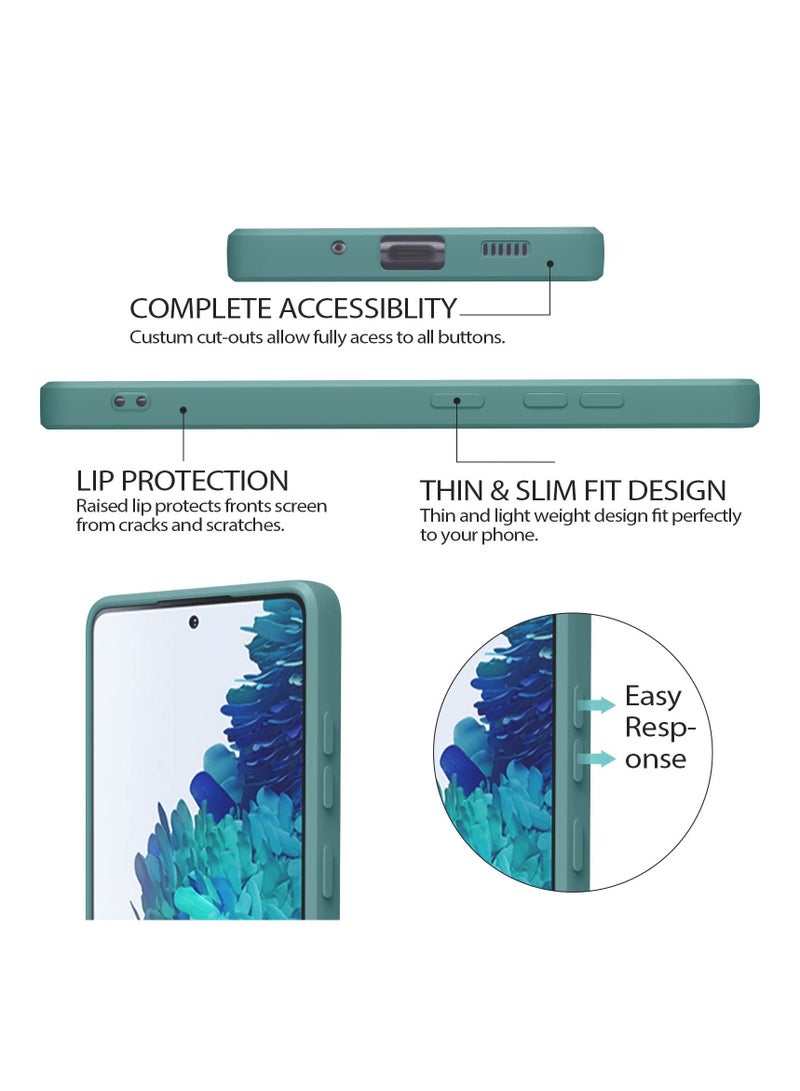 BORTONY Samsung Galaxy S20 FE Case Soft Liquid Silicone with Inside Microfiber Lining Camera Protective Back Cover - Image 3