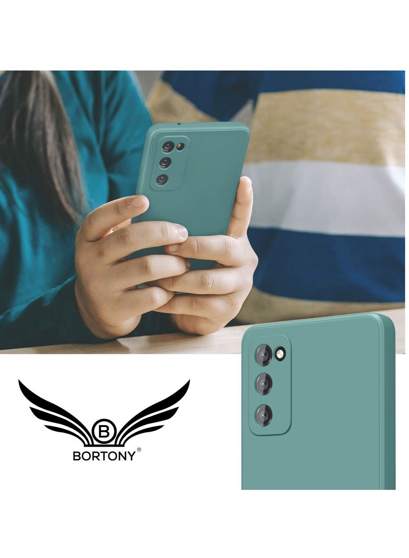 BORTONY Samsung Galaxy S20 FE Case Soft Liquid Silicone with Inside Microfiber Lining Camera Protective Back Cover - Image 4