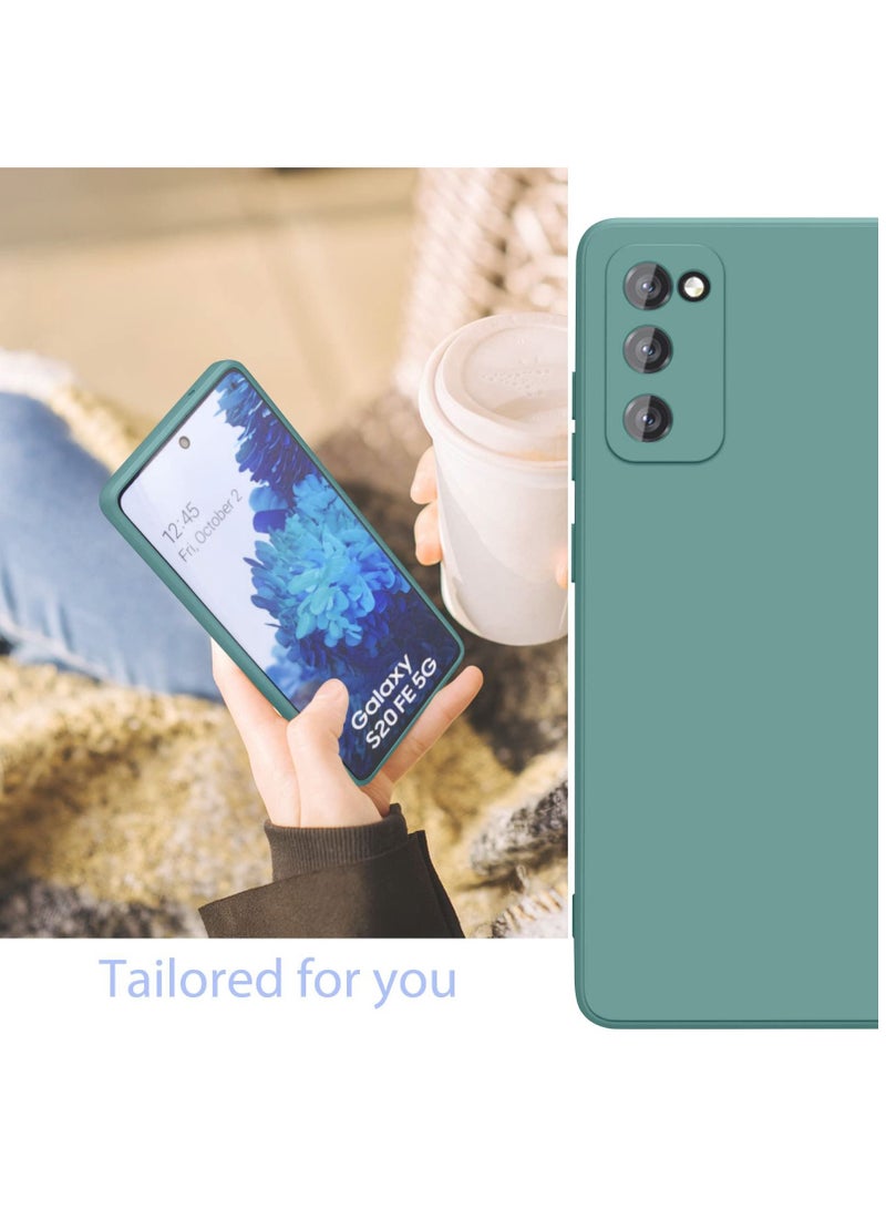 BORTONY Samsung Galaxy S20 FE Case Soft Liquid Silicone with Inside Microfiber Lining Camera Protective Back Cover - Image 5