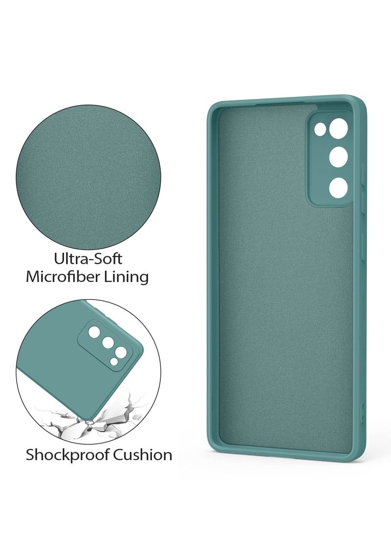 BORTONY Samsung Galaxy S20 FE Case Soft Liquid Silicone with Inside Microfiber Lining Camera Protective Back Cover - Image 2