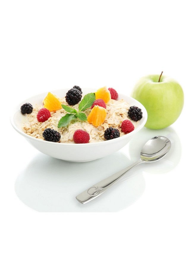 CHILLOUT LIFE 9 Piece Stainless Steel Kids Spoons Child And Toddler Safe Flatware Kids Utensil Set Metal Kids Cutlery Set Dinner Spoon Set Small Spoons For Dessert Includes A Total Of 9 Small Kids Spoons - Image 4