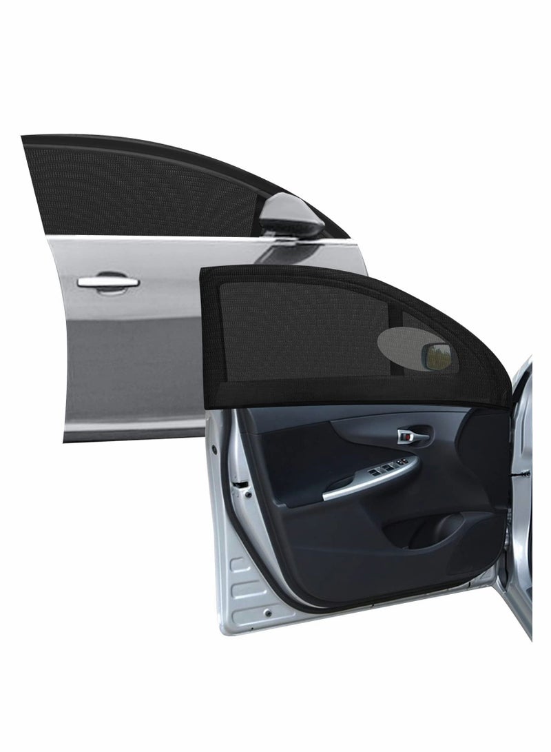 سيوسي عبوتان من شاشة نافذة السيارة للنافذة الأمامية ، واقيات نوافذ السيارة المرنة ، مظلة شبكية للتخييم عند وقوف السيارات ، تناسب معظم المركبات - Image 1